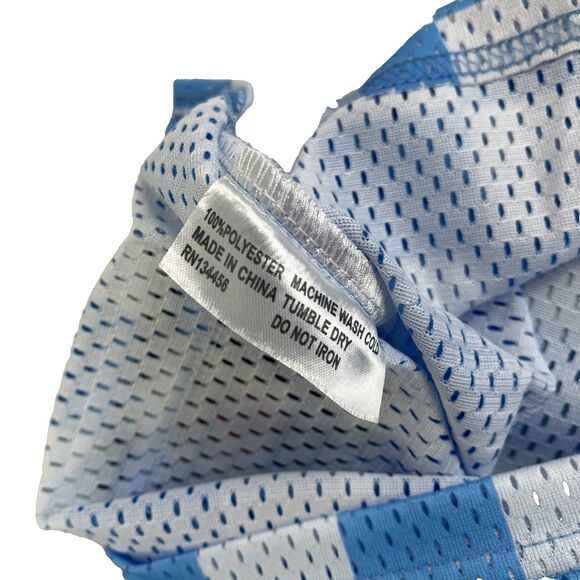 Mens Headgear Classics Crenshaw Nipsey Hussle Stitched Mesh Jersey Size XL Blue - Picture 8 of 8